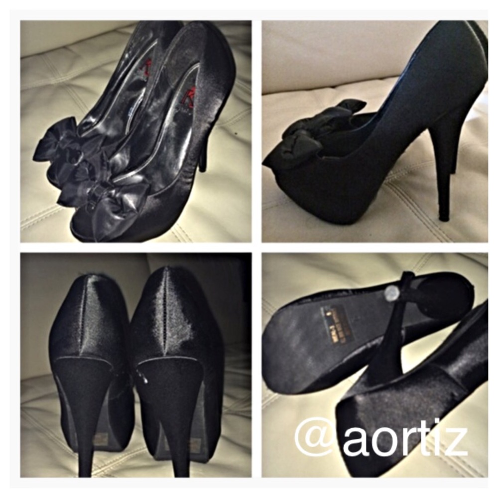 💥 BLACK BOW PUMPS 💥